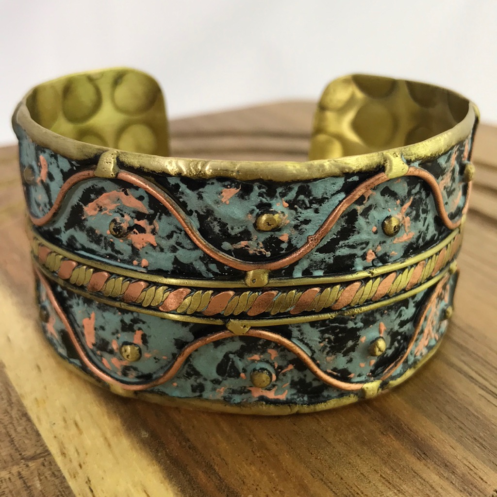 Beautiful Artisan Patina Finish Cuff Bracelet 15 37$